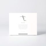 Estuche de la figura "Balonmano · Lanzamiento en apoyo" con el texto que explica la silueta