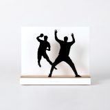 Figure "Handball · Tireur face au défenseur", vue de face