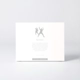 Sleeve of the figure "Handball · Shooter against a defender" with the text explaining the silhouette