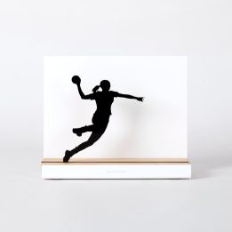 Figure "Handball · Tir en suspension féminin", vue de face