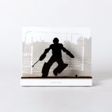 Figure "Field hockey · Goalkeeper making a save", front view