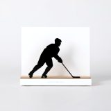 Figure "Hockey sur glace · Joueur en patinage", vue de face