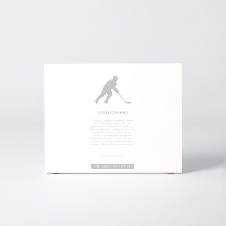Coffret de la figure "Hockey sur glace · Joueur en patinage" avec le texte qui explique la silhouette