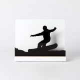 Figure "Snowboard · Ollie-pop takeoff down the slope", front view