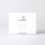 Sleeve of the figure "Snowboard · Ollie-pop takeoff down the slope" with the text explaining the silhouette