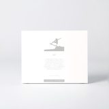 Coffret de la figure "Surf · Aérien au-dessus de la vague" avec le texte qui explique la silhouette