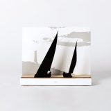 Figure "Sailing · Two sailboats under way", front view
