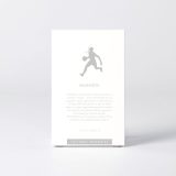 Sleeve of the figure "Basketball · Woman player dribbling" with the text explaining the silhouette
