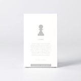 Sleeve of the figure "Chess · Pawn" with the text explaining the silhouette