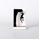 Figure "Climbing · Hanging from the ledge" against a wall background