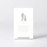 Coffret de la figure "Golf · Golfeur appuyé sur son sac" avec le texte qui explique la silhouette
