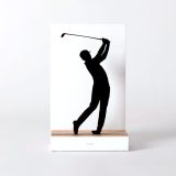 Figure "Golf · Fin de swing", vue de face