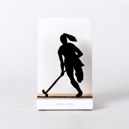 Figure "Field hockey · Ponytailed player", front view