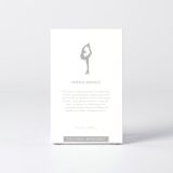 Sleeve of the figure "Figure skating · Biellmann spin" with the text explaining the silhouette