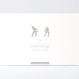 Coffret de la figure "Pelote basque · Pelotari en coup bas" avec le texte qui explique la silhouette