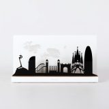 Figura "Skyline de Barcelona", vista de frente