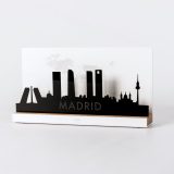 Figure "Madrid skyline", angled view showing its oak base