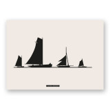 Print "BATEAUX À VOILE", the full artwork