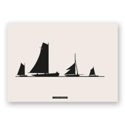 Affiche "BATEAUX À VOILE"