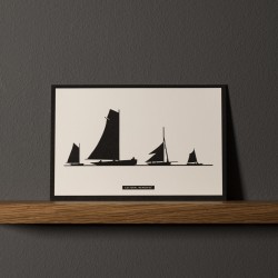 Postcard "BATEAUX À VOILE"