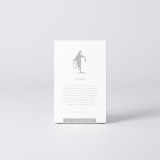 Estuche de la figura "Ciclismo · Ciclocrós con la bici al hombro" con el texto que explica la silueta