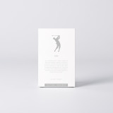 Coffret de la figure "Golf · Swing classique en knickers" avec le texte qui explique la silhouette