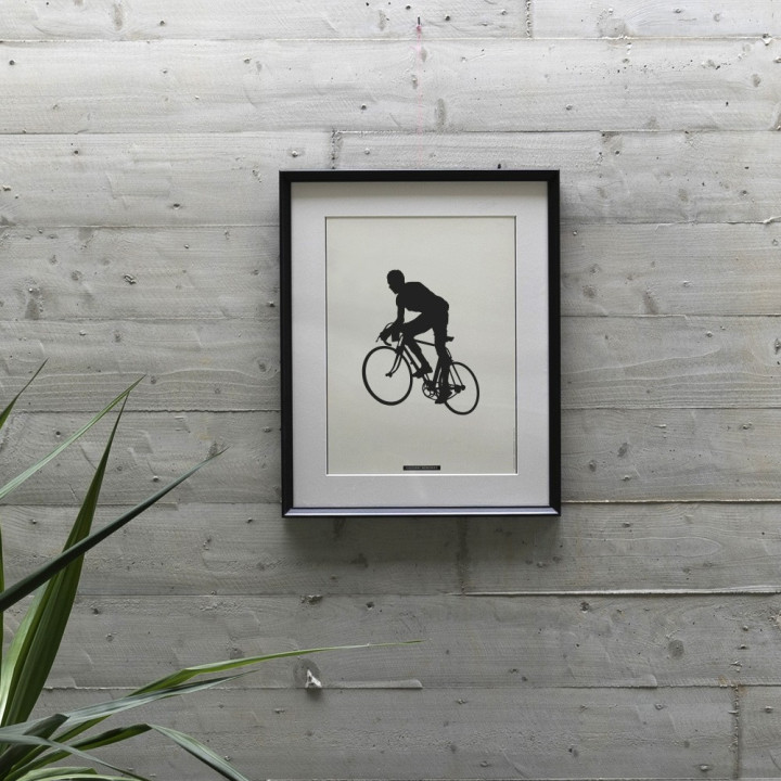 Lámina decorativa de escena deportiva “CICLISMO 02” | Colección SPORTS | Souvenirs
